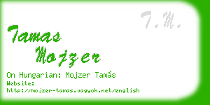 tamas mojzer business card