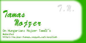 tamas mojzer business card